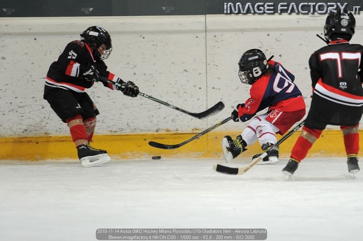 2010-11-14 Aosta 0962 Hockey Milano Rossoblu U10-Gladiators Neri - Alessia Labruna